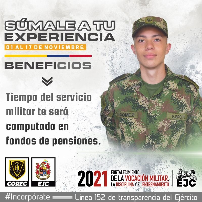 Ejército Nacional abre última convocatoria de este año para prestar