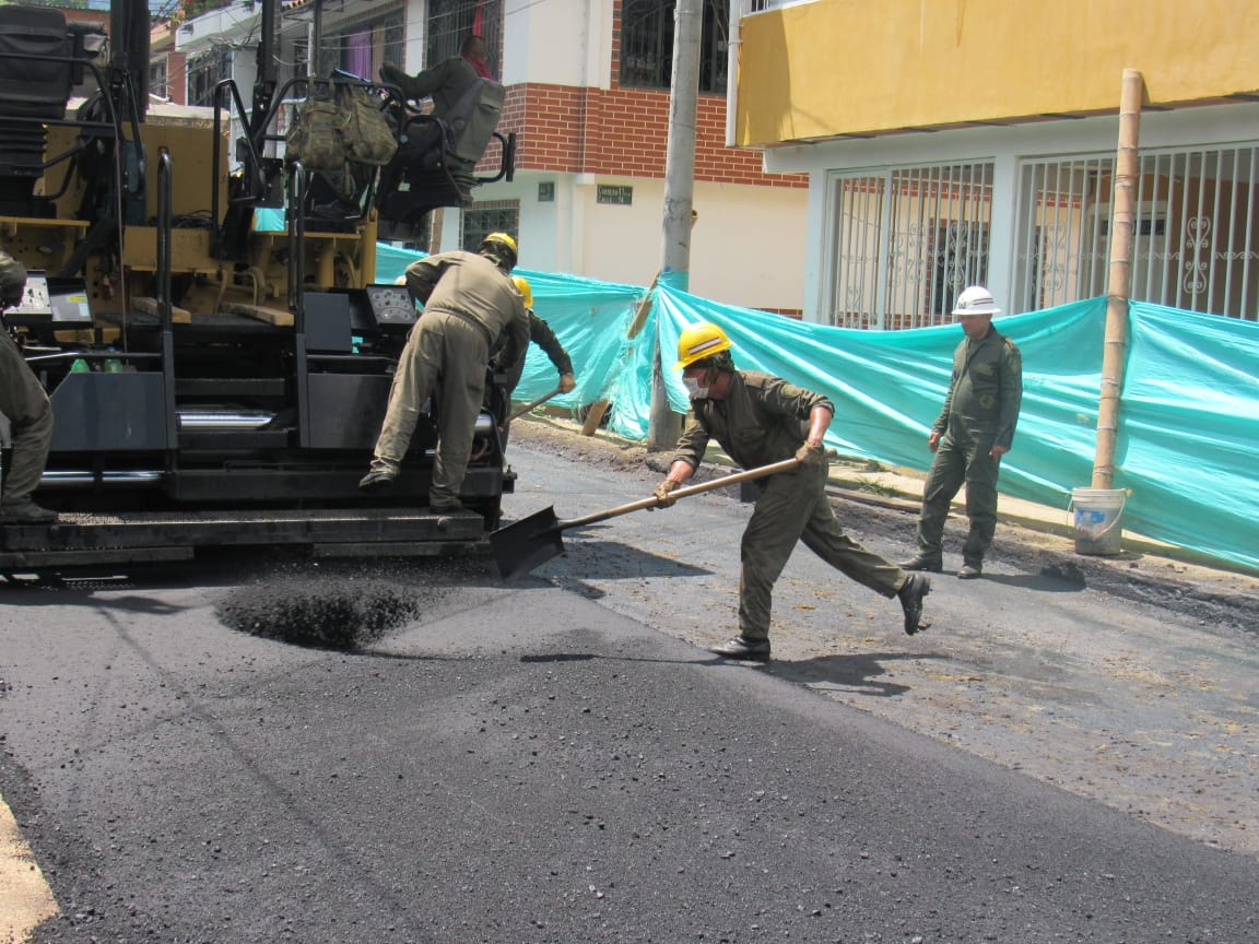 Ingenieros Militares trabajan en el progreso de Ibagué