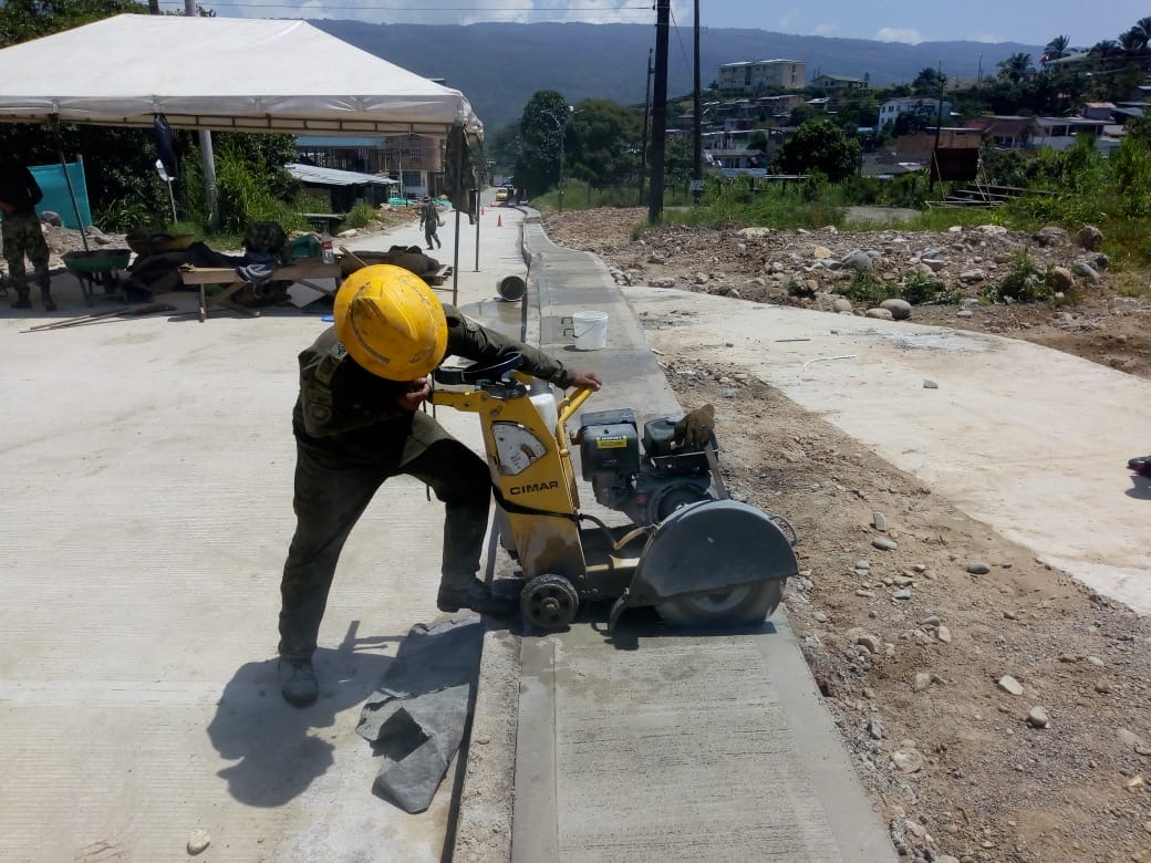 45 mil habitantes de Mocoa se beneficiarán con obras de Ingenieros Militares.