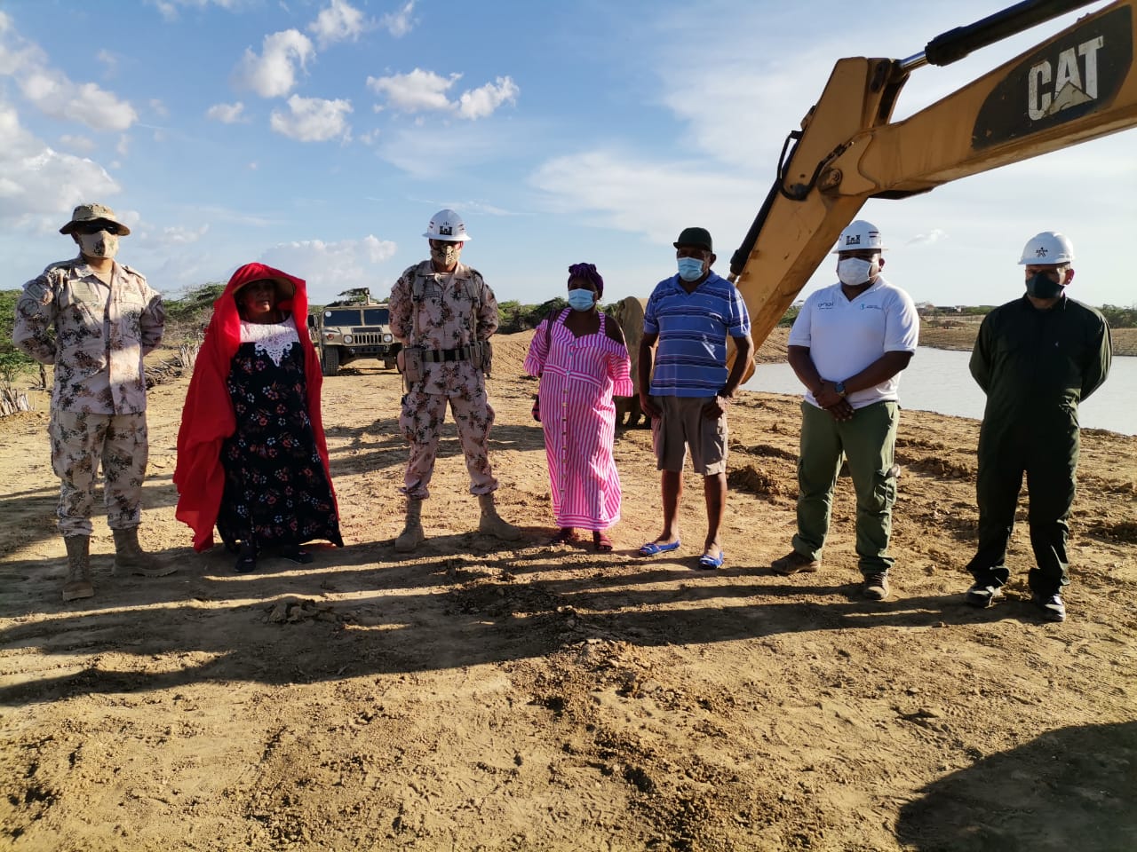 Ejército Nacional entrega un nuevo Jagüey para la recolección de agua en la alta Guajira.