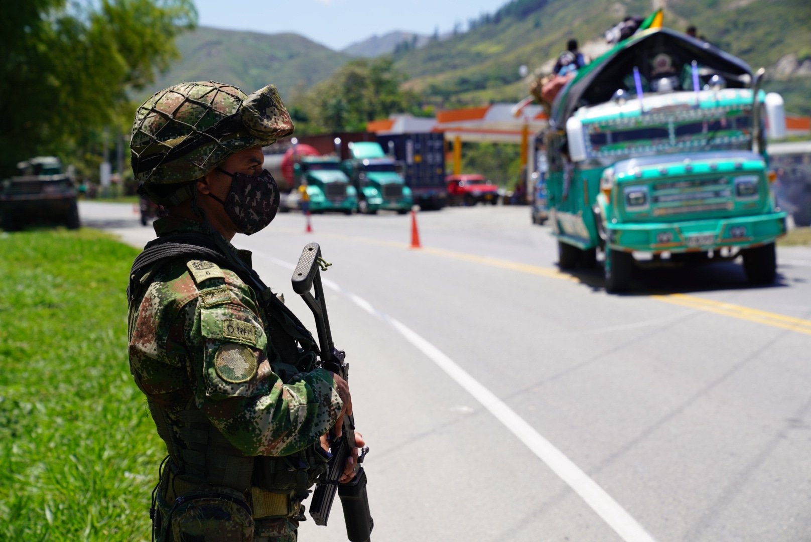Ejército Nacional custodia vías del Cauca durante minga indígena