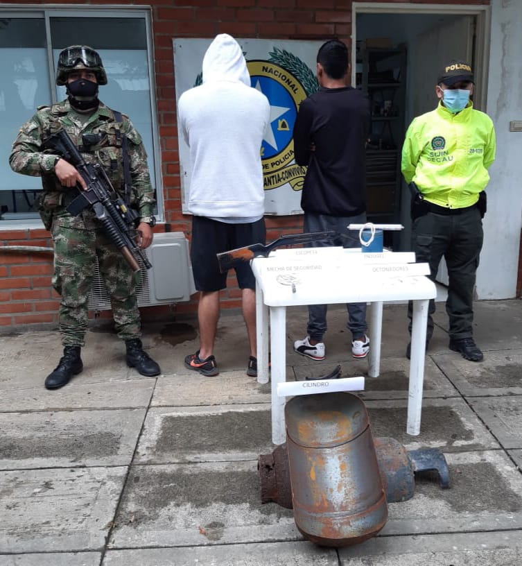 Ejército Nacional captura a presuntos integrantes de célula urbana del ELN en Santander de Quilichao, Cauca