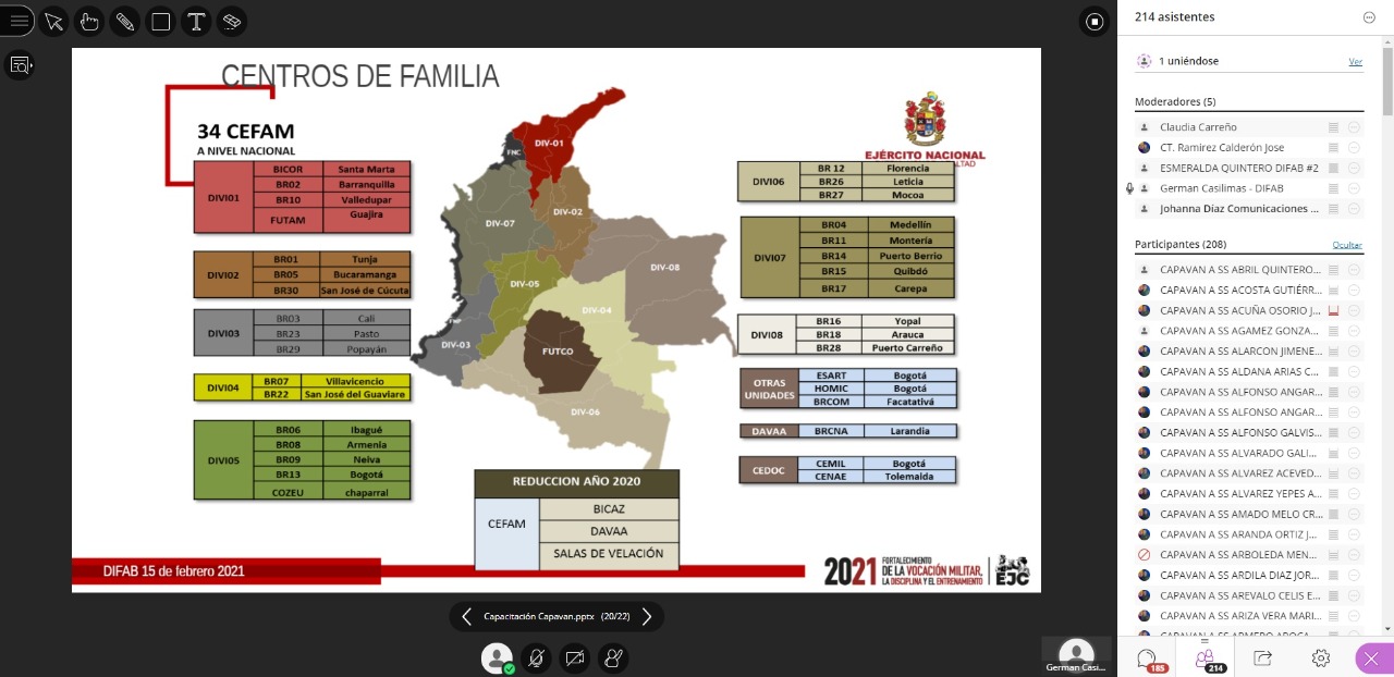 Seminario de Familia en la Escuela de Armas Combinadas de Ejército - ESACE