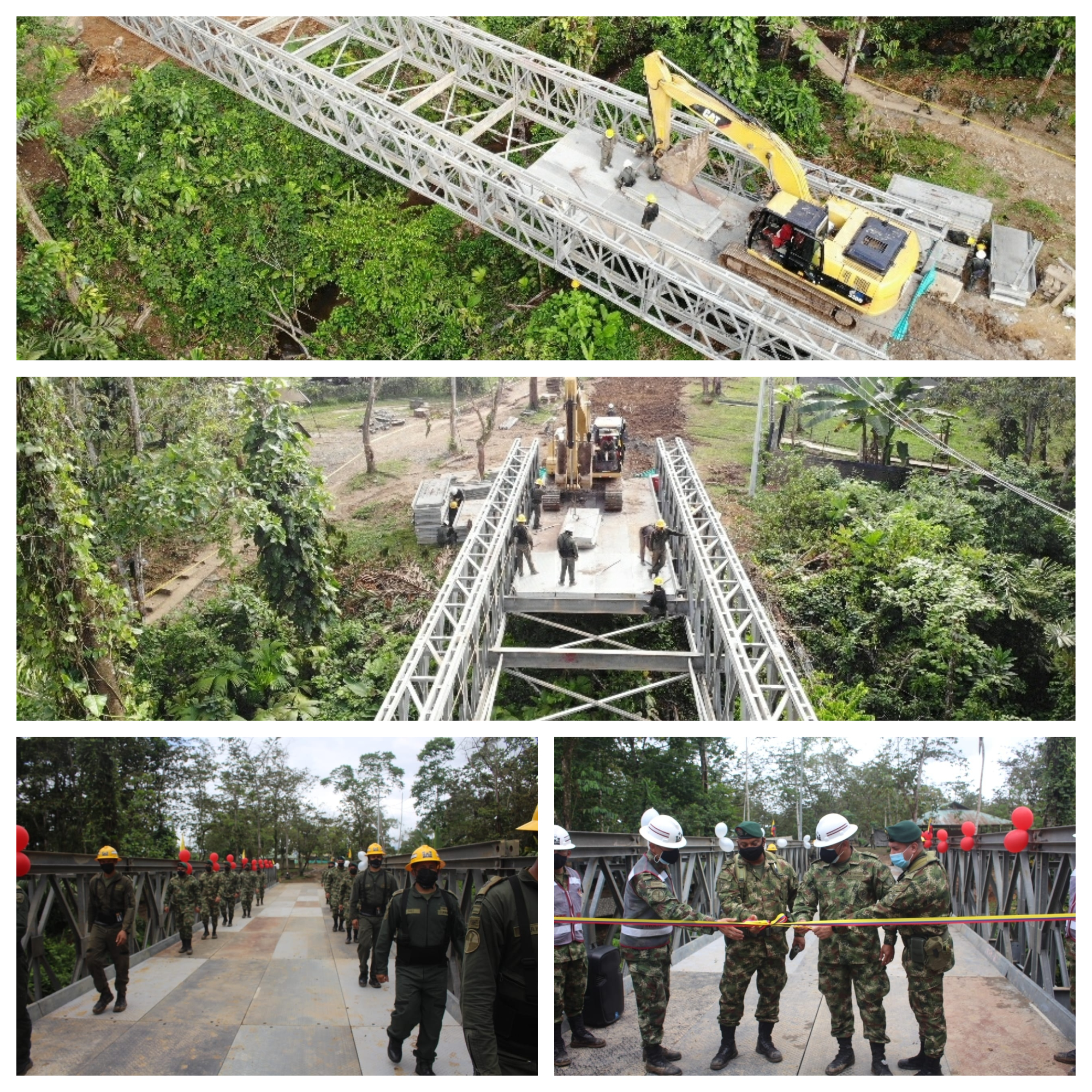 Entrega de puente metálico en Nariño