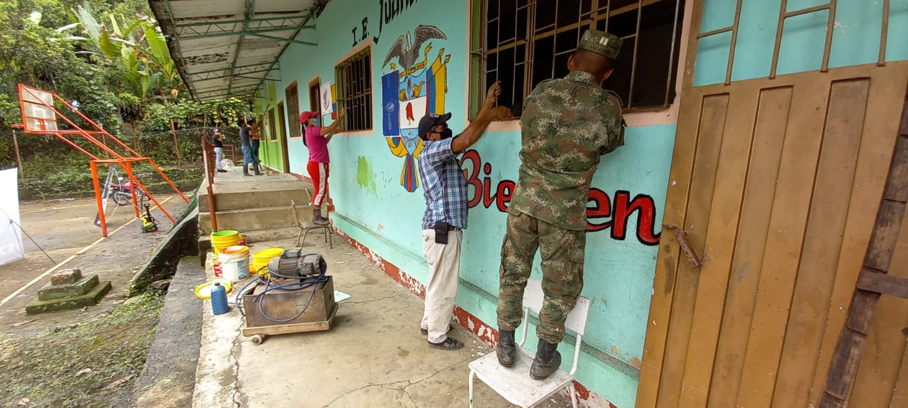 Pintando futuro en el municipio de Coper, Boyacá