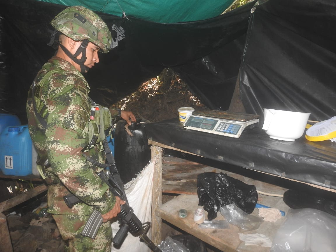 Ubicadas dos estructuras que venían siendo empleadas por el GAO ELN, para el narcotráfico