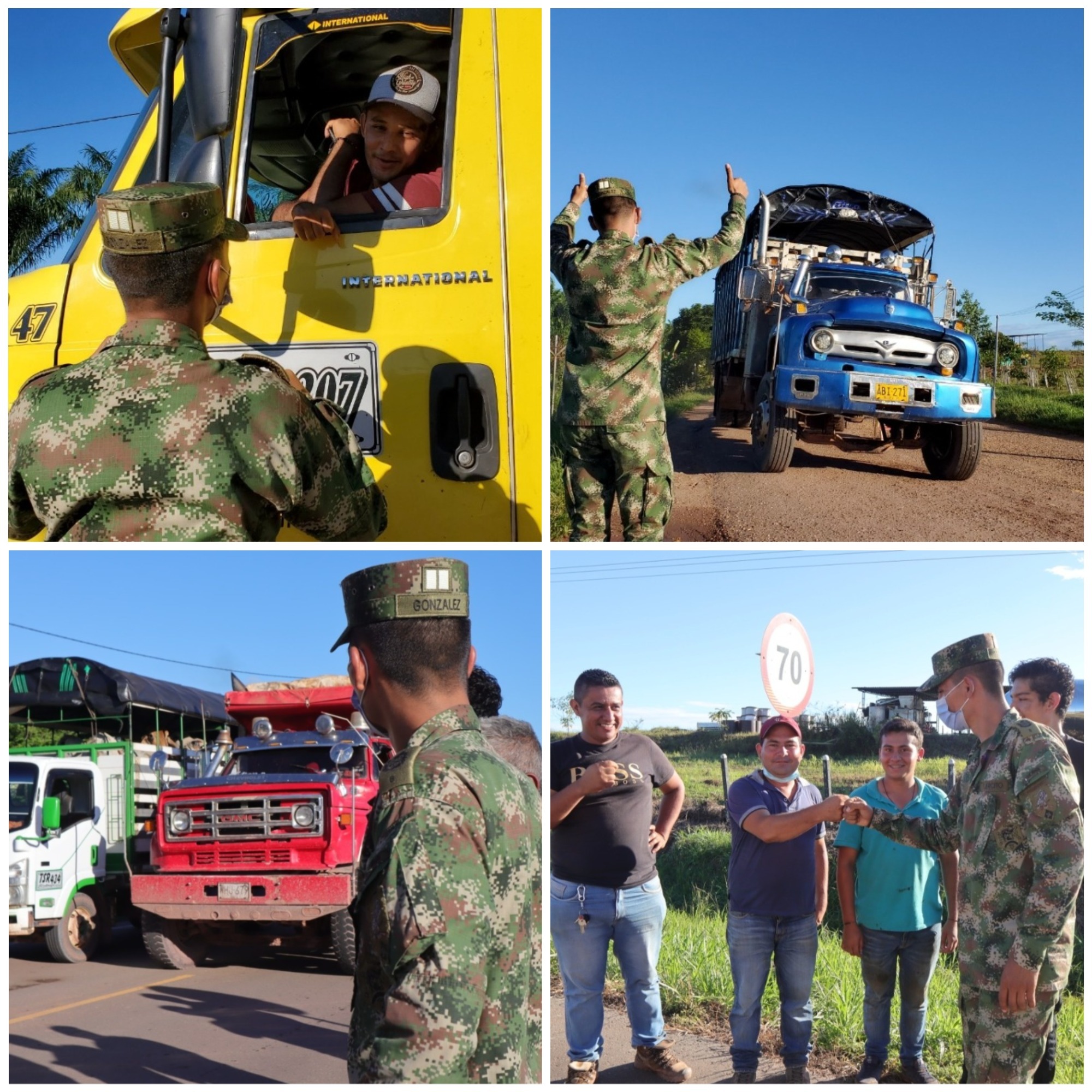 Ejército Nacional acompañó caravana de transportadores que iba del Guaviare hacia Bogotá