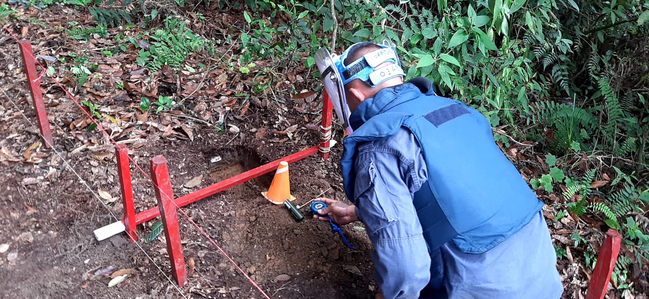 Desminadores descartaron la sospecha de minas antipersonal en más de 75000 metros cuadrados
