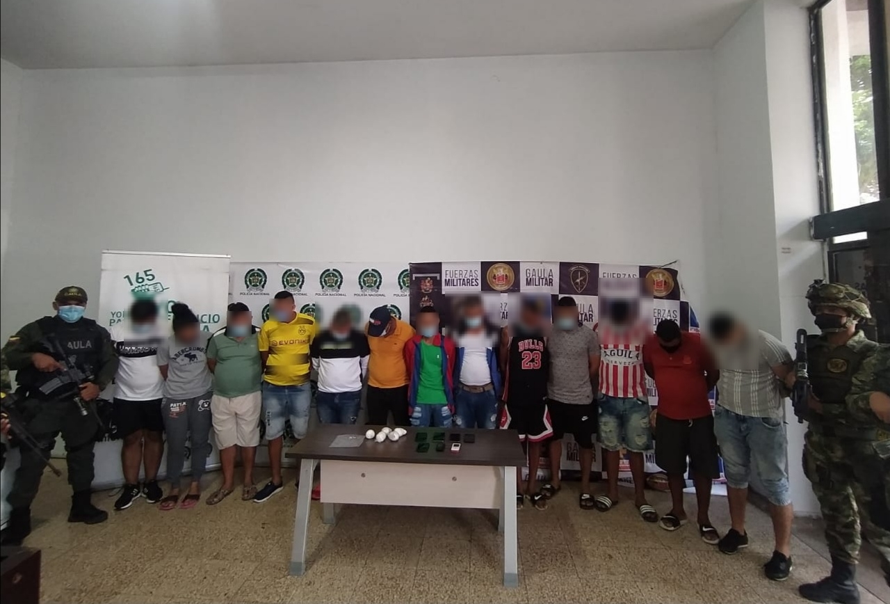 Ejército Nacional capturó a 21 presuntos integrantes de los GDO Los Costeños y Pachencas