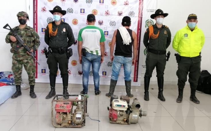 En Caldas, el Ejército reduce el impacto de la explotación ilícita de yacimientos mineros