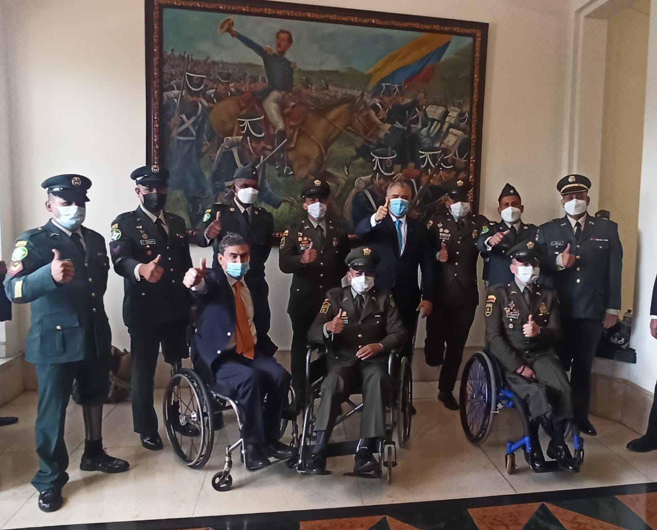 Delegación del Batallón de Sanidad "Soldado José María Hernández" hizo presencia en la Ceremonia de conmemoración de los 211 años de independencia.