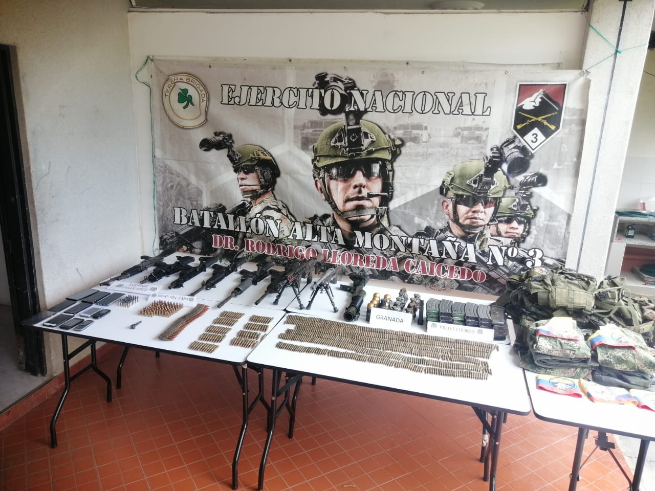 Ejército Nacional incautó abundante material de guerra perteneciente al GAO-r Jaime Martínez