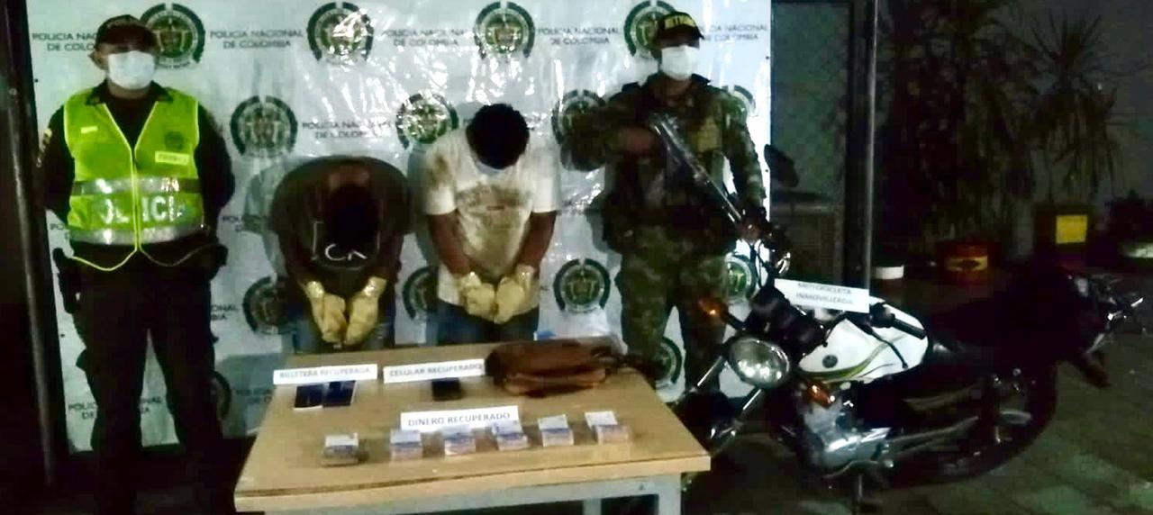 Capturados dos sujetos que habían hurtado una gran suma de dinero a un comerciante