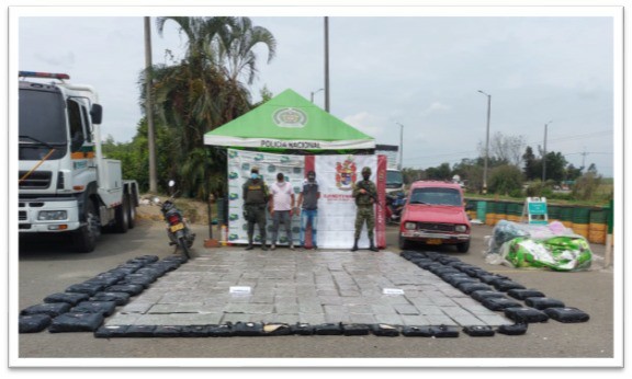 Ejército Nacional incautó media tonelada de marihuana en Caloto, Cauca