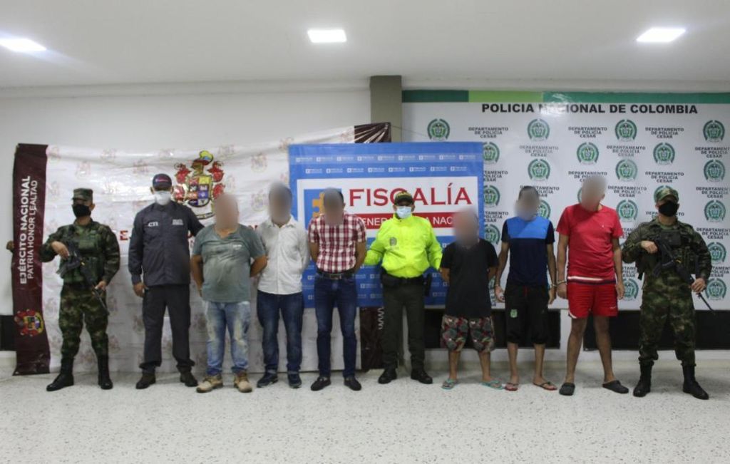 Ejército Nacional capturó a 11 presuntos integrantes del Grupo Delincuencial Organizado Los Pachencas en el Cesar