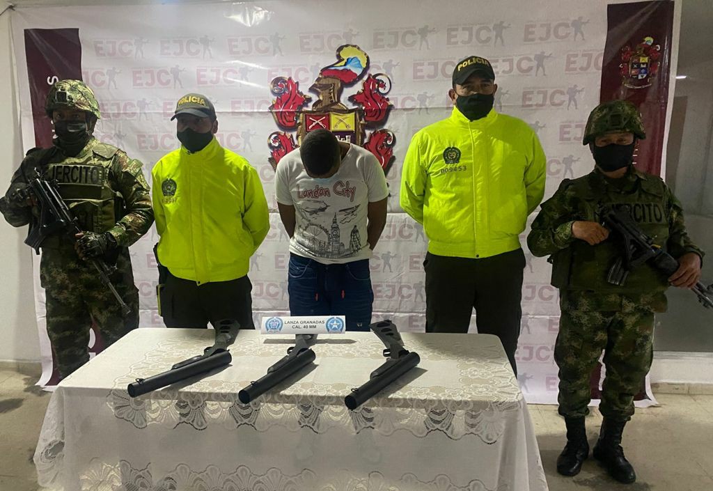 Capturados en Nariño dos sujetos con material de guerra
