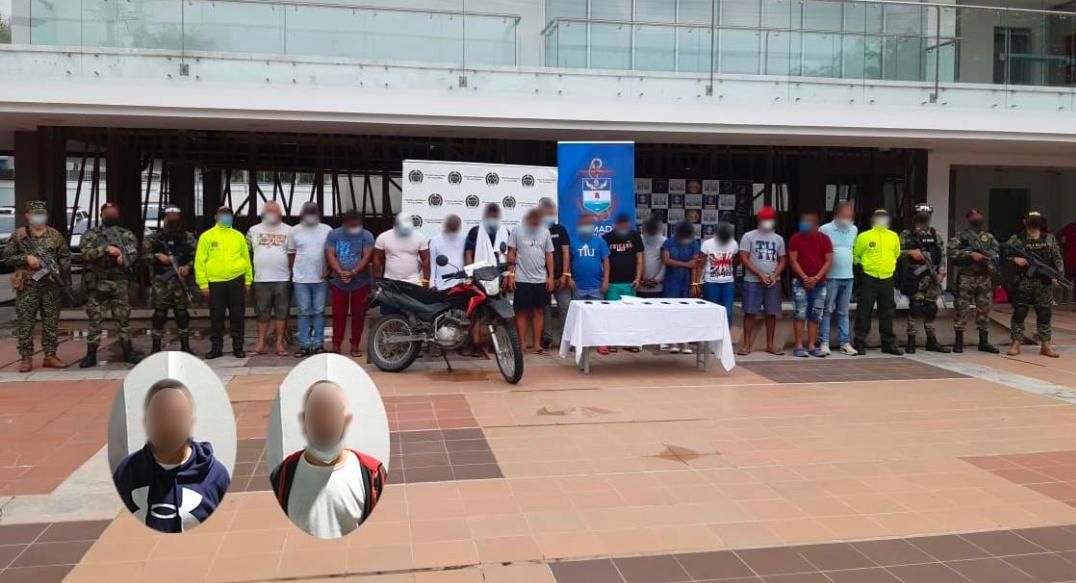 Fuerza pública capturó a 18 sujetos que serían integrantes del GAO Clan del Golfo