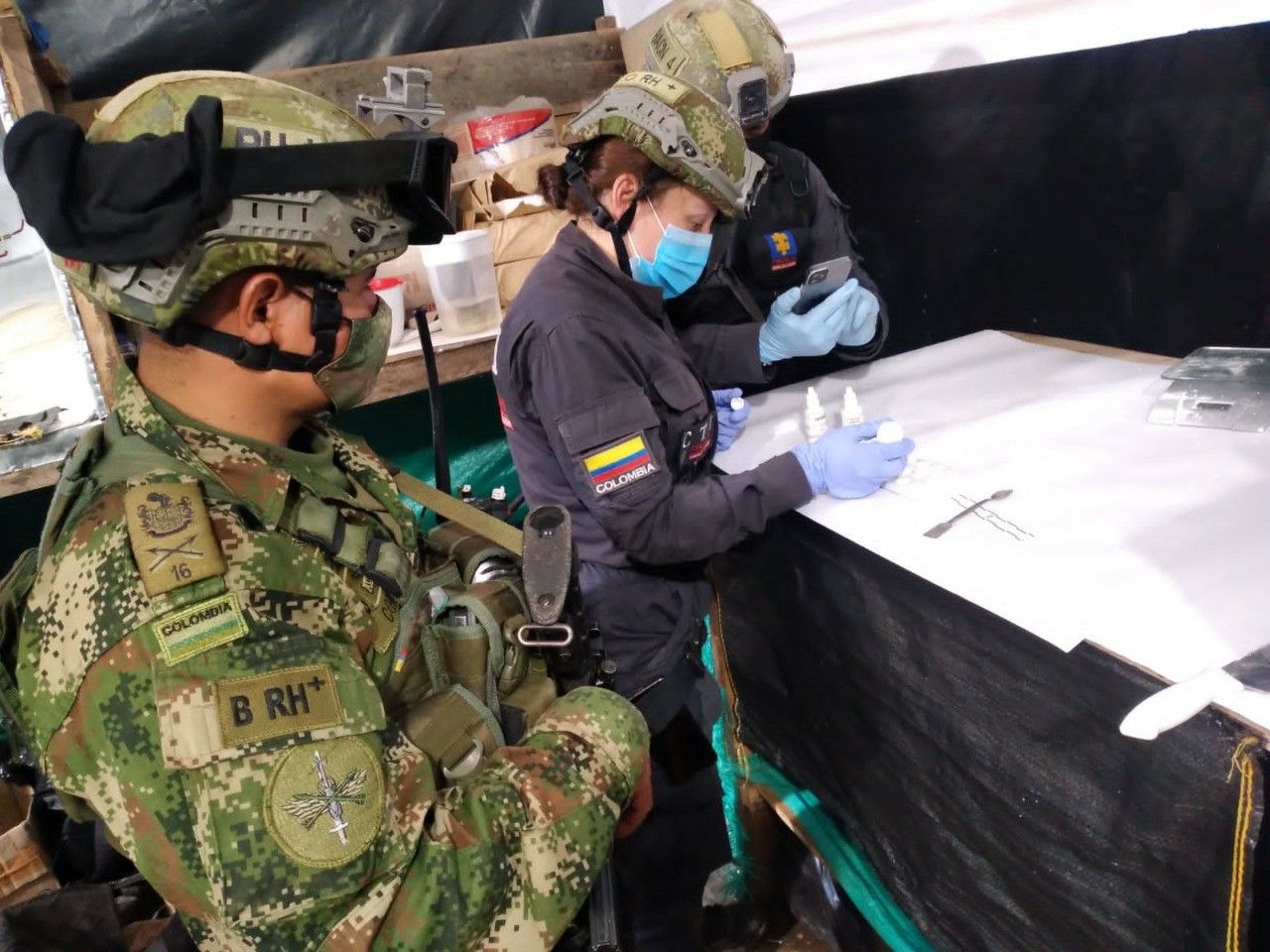 Ubicados dos laboratorios para el procesamiento de clorhidrato de cocaína en Samaniego, Nariño
