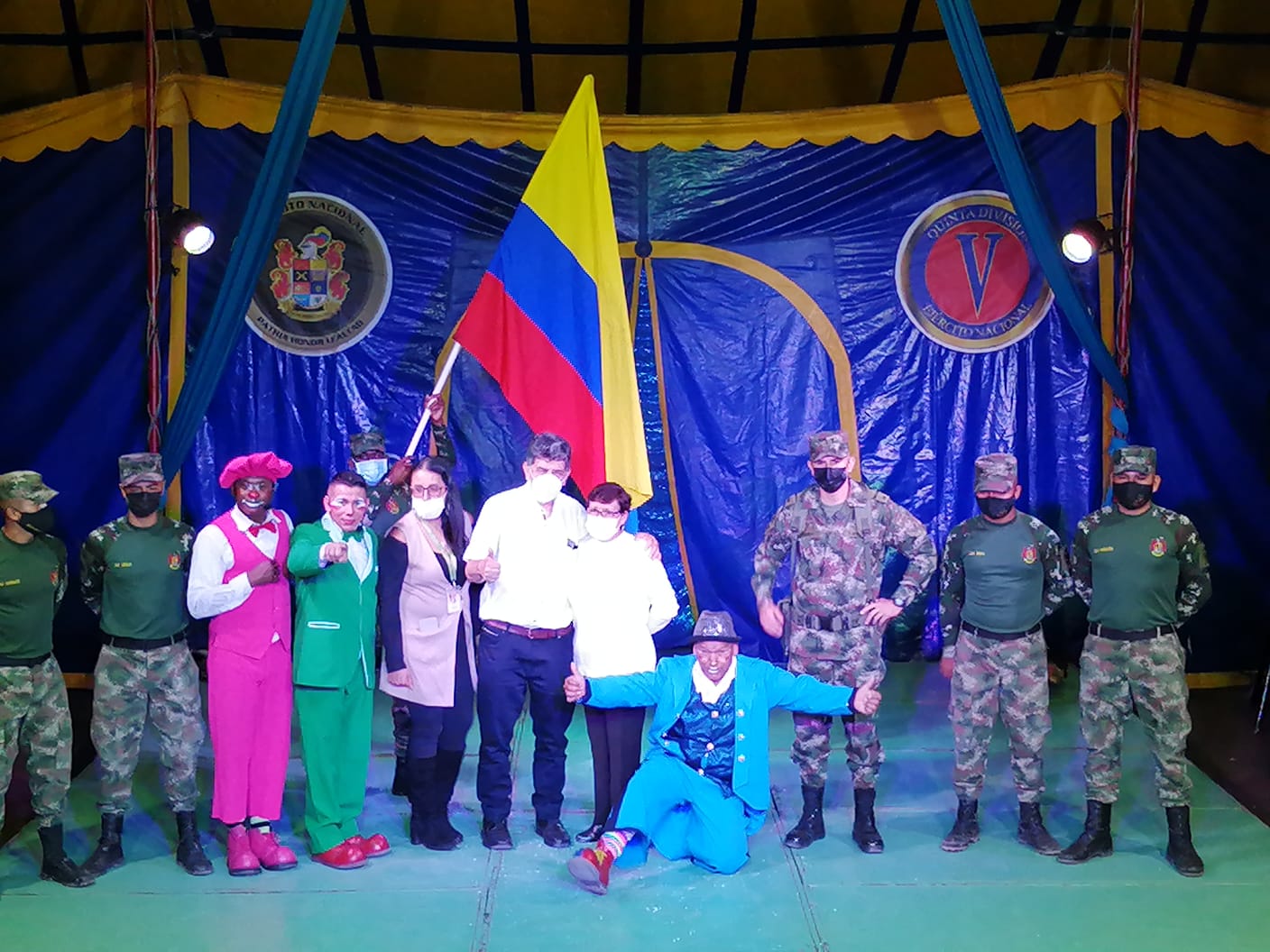El Circo Colombia del Ejército Nacional llegó a Anolaima, Cundinamarca