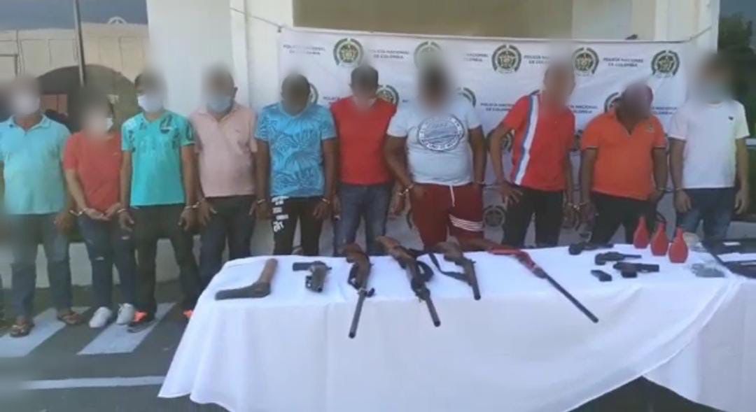 23 sujetos, señalados de pertenecer al GDO Los Leopardos, fueron capturados por el Ejército Nacional en el Cesar