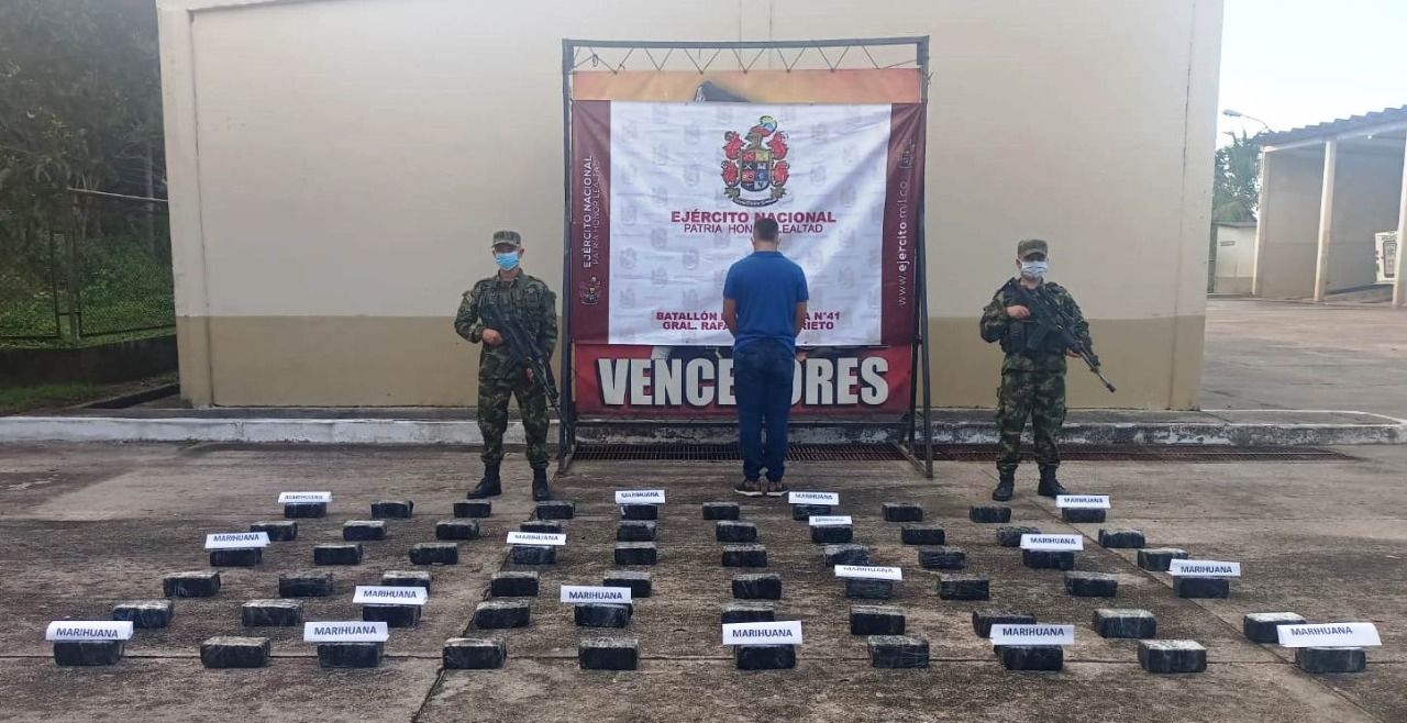 Autoridades decomisaron más de media tonelada de marihuana tipo creepy, en Santander