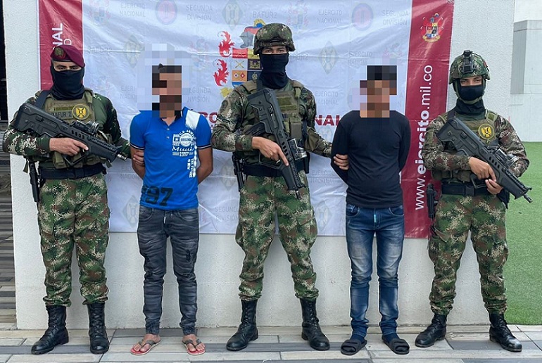 Capturados dos presuntos integrantes del Gaor-E33 en Norte de Santander