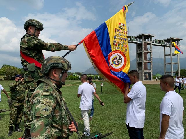 Soldados que prestarón su servicio militar en Tolemaida se despidieron con orgullo y gratitud