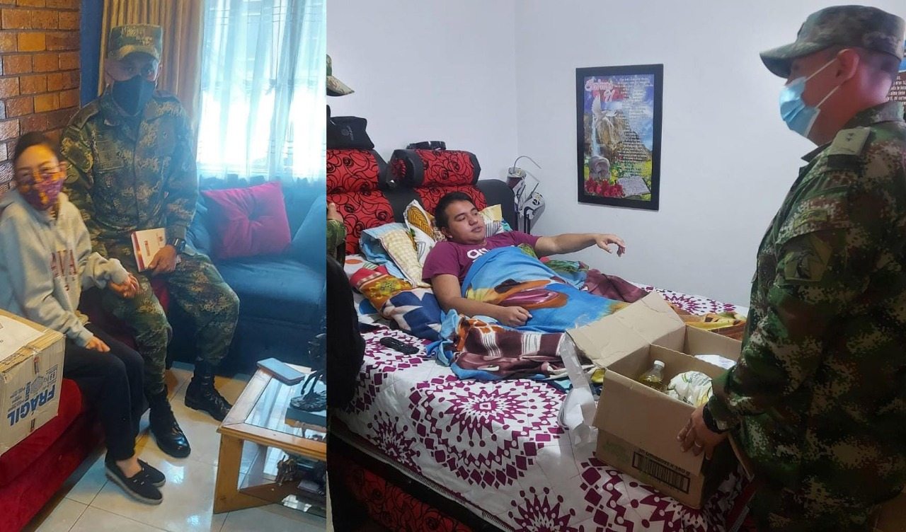 Visita domiciliaria de seguimiento al personal incapacitado del Batallón de Sanidad