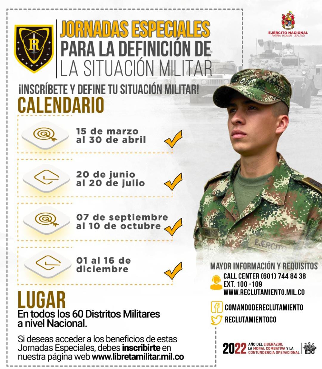 Jornadas Especiales para la Definición de Situación Militar
