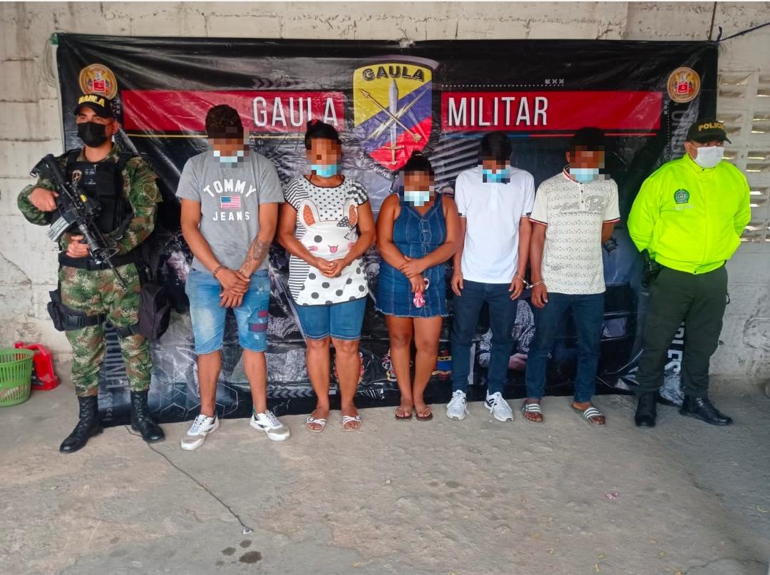 Capturados en Santa Marta cinco presuntos integrantes de Los Pachencas