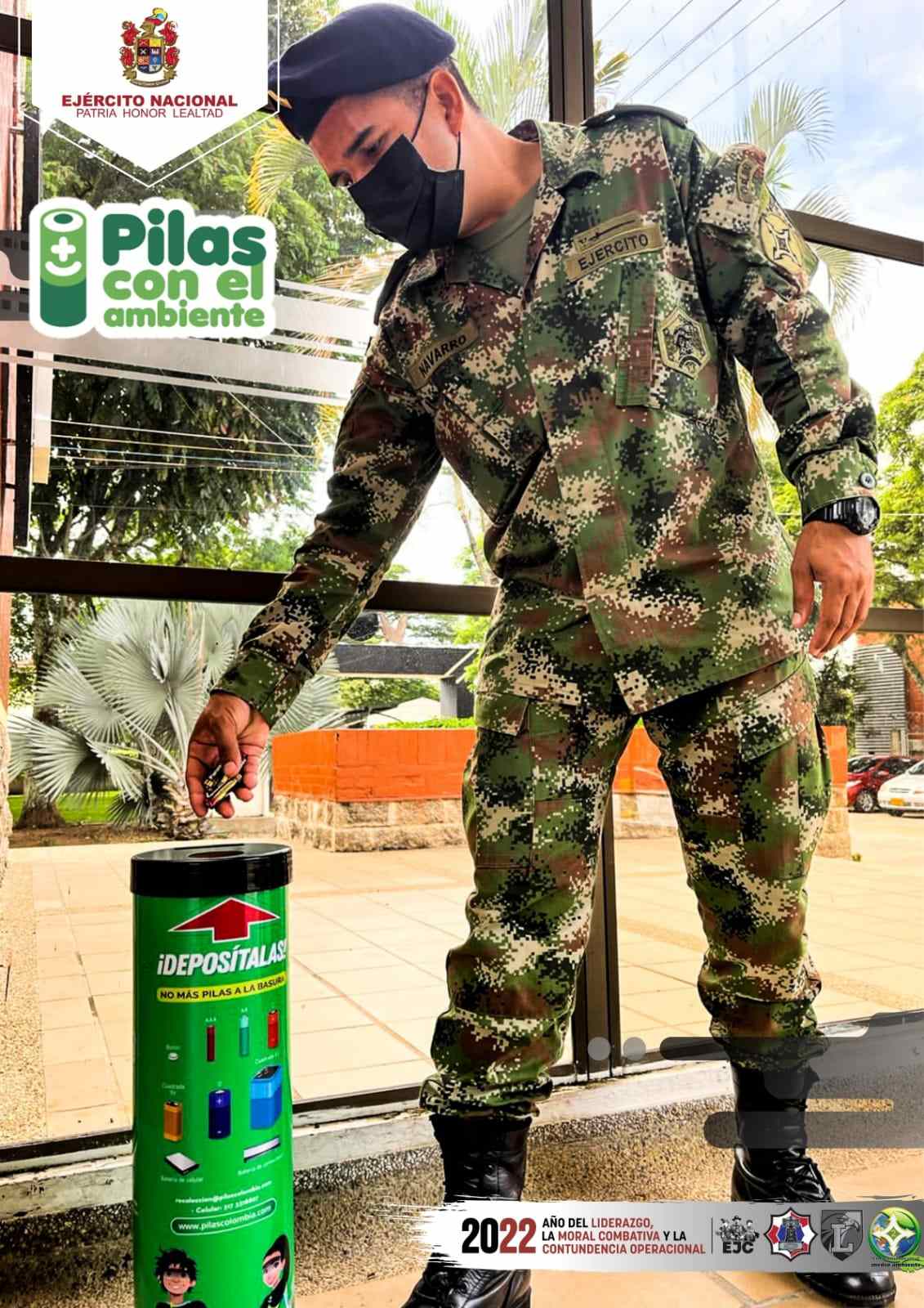 Alianza de la Brigada Brigada de Apoyo Logístico N°2 con el programa pilas con el ambiente