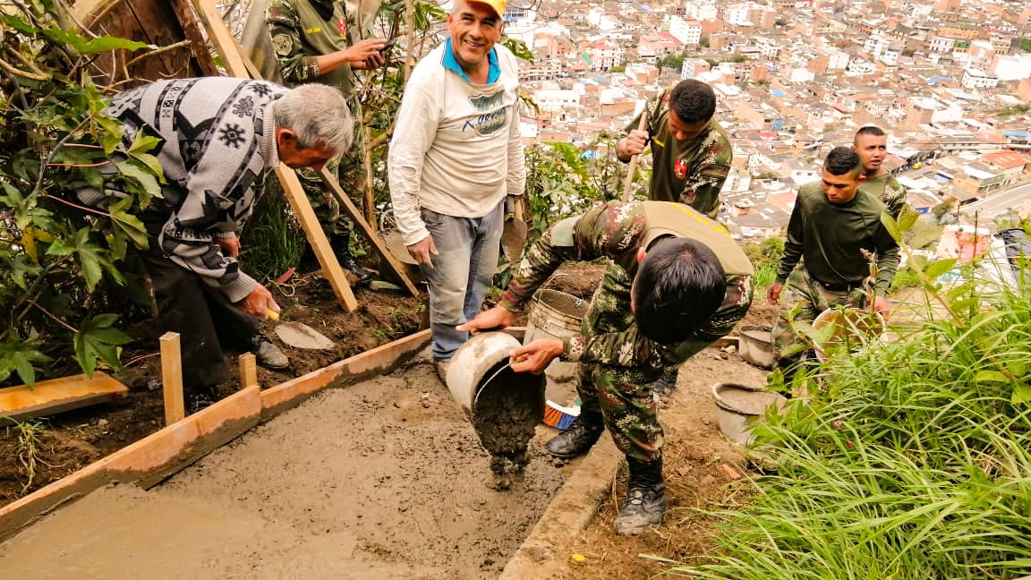 Con proyectos de infraestructura, Ejército Nacional beneficia a más de 1.600 personas en Pamplona, Norte de Santander