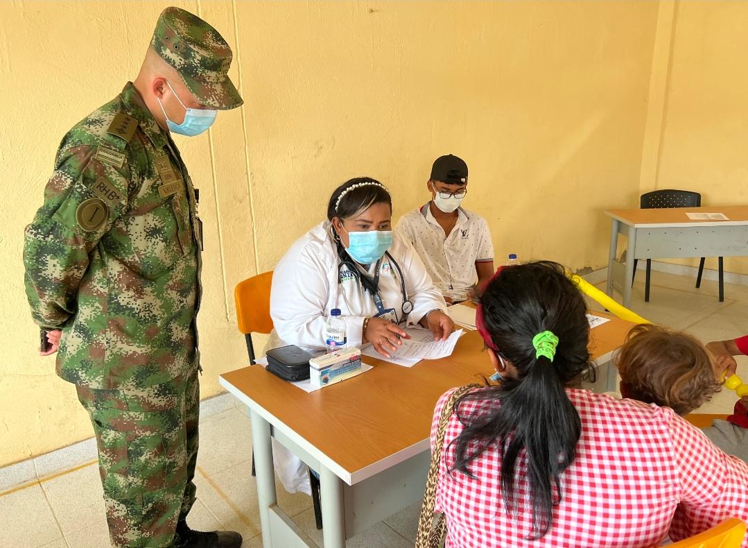 Ejército Nacional brinda bienestar a los habitantes del corregimiento de Sevillano en el Magdalena