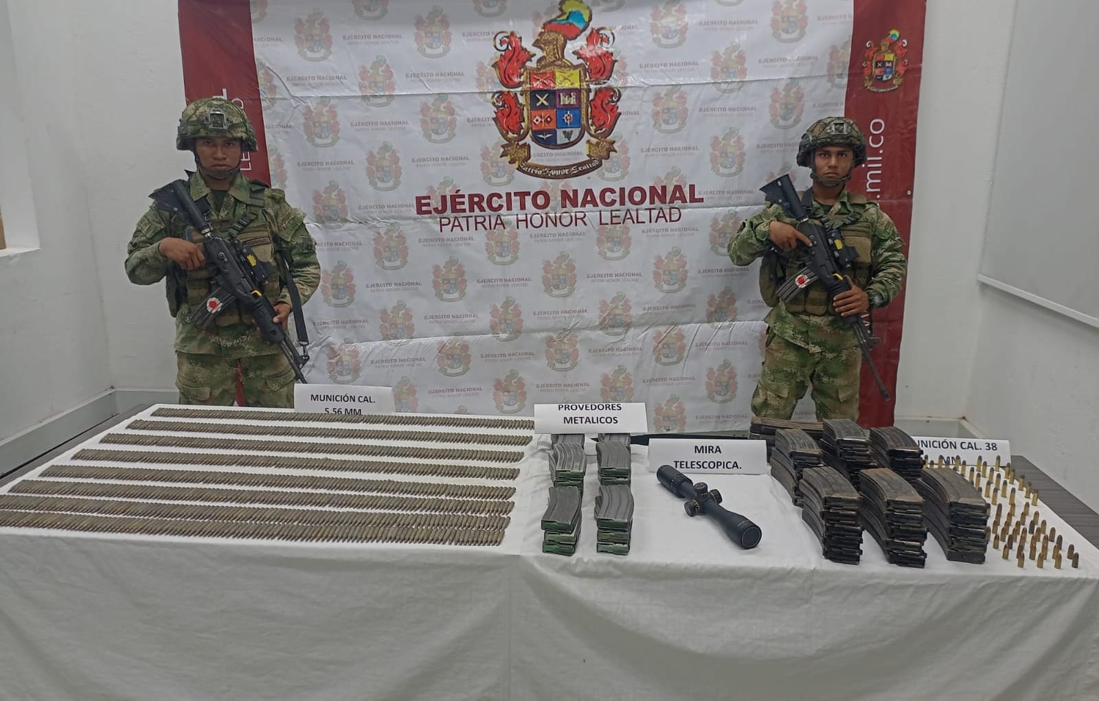 Dos depósitos ilegales con material de guerra fueron ubicados por el Ejército Nacional en el Magdalena