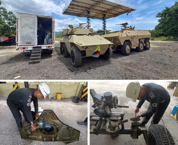 Plataforma blindada 6x6 Cascabel y Urutú recibieron mantenimiento