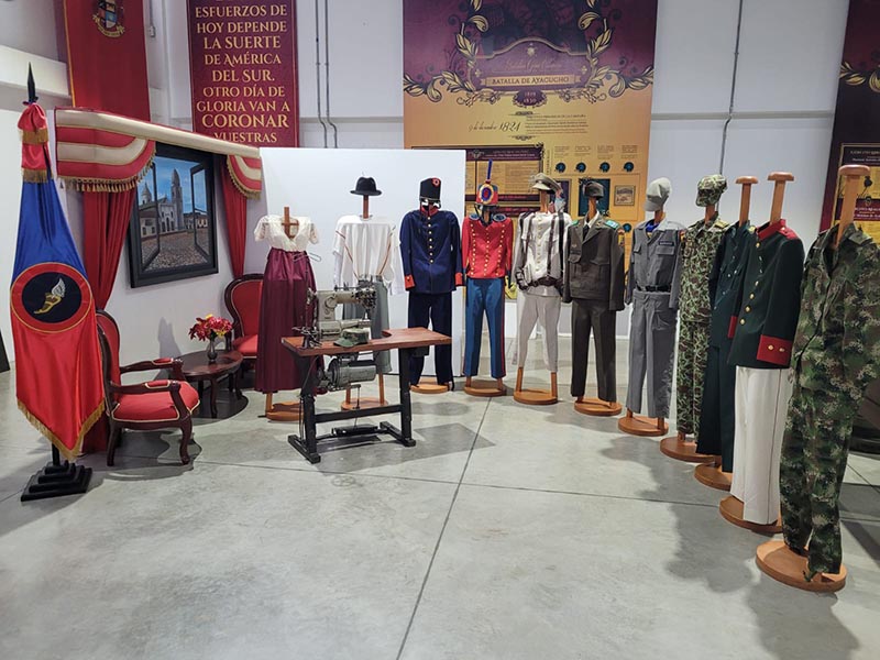El Batallón de Intendencia N°1 "Las Juanas" presente en el museo militar Fundación Jaime Duque.