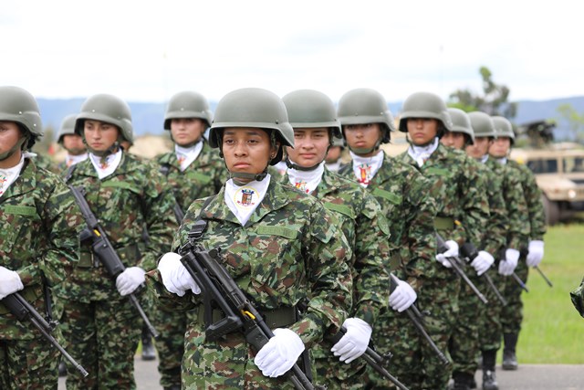 La EMSUB se unió a la conmemoración del día del Ejército Nacional