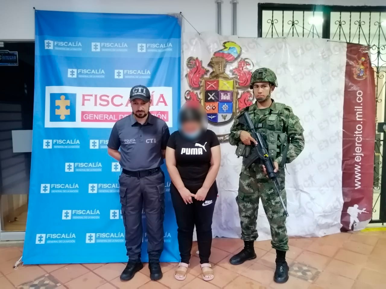 Capturada alias Vanesa, cabecilla de las redes de apoyo al GAO- r Estructura Primera, Armando Ríos