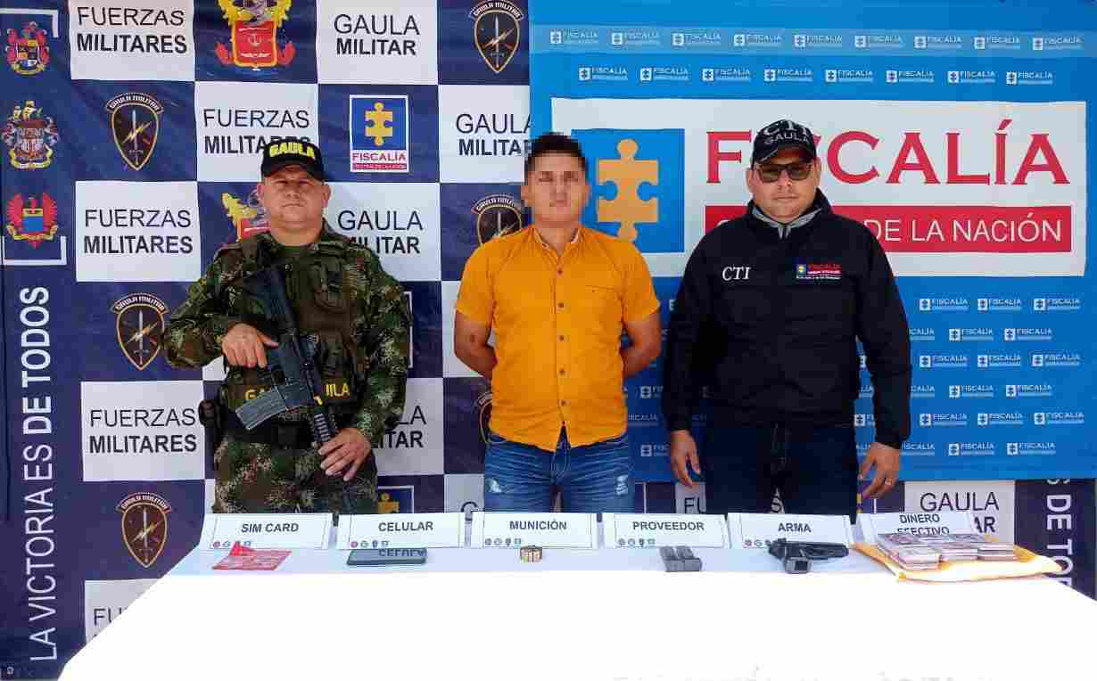 Exigía 180 millones de pesos a comerciante identificándose con el alias de Guarín