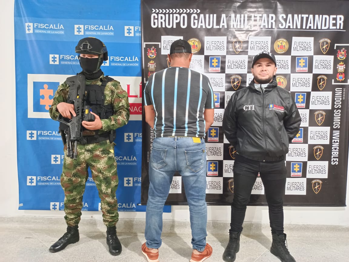Capturado alias Omar, presunto integrante del Frente de Guerra Nororiental del GAO ELN