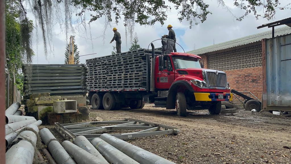 Comenzaron los trabajos para la instalación del puente militar que conectará a seis municipios de Santander