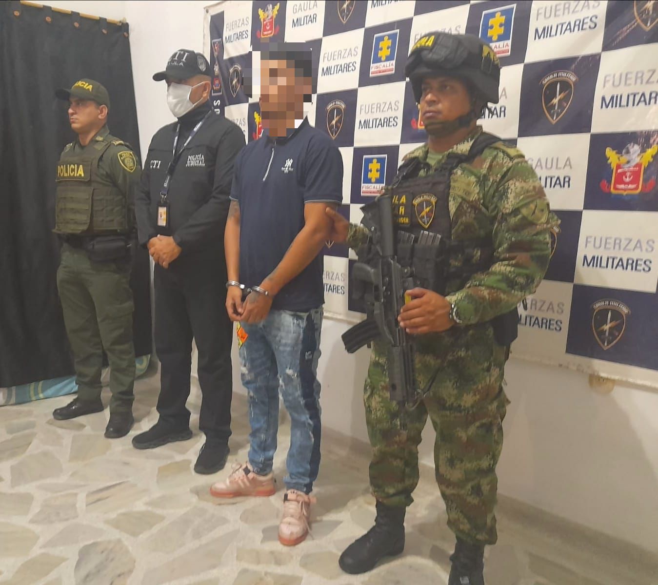 Capturado alias BamBam, quien pertenecería al GAO Eln y es señalado de intimidar a la comunidad por su accionar y cobro de extorsiones