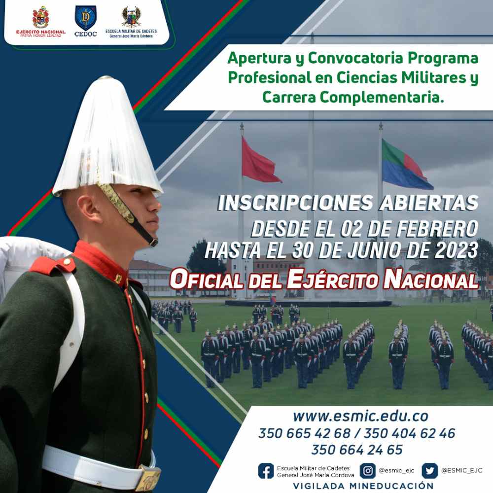 Esta es su oportunidad de servirle a la patria