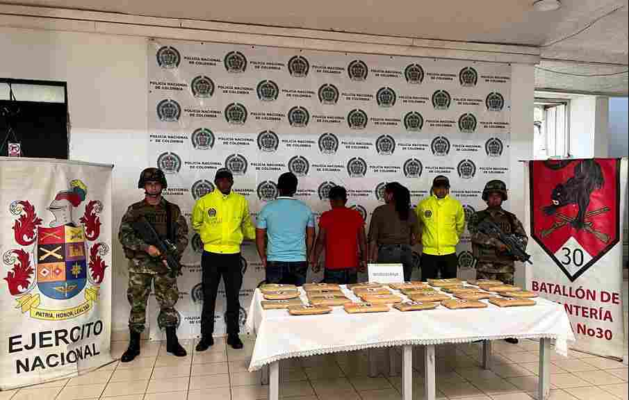 Operación en aguas del río Vaupés: más de 12.000 gramos de marihuana incautados y tres capturados