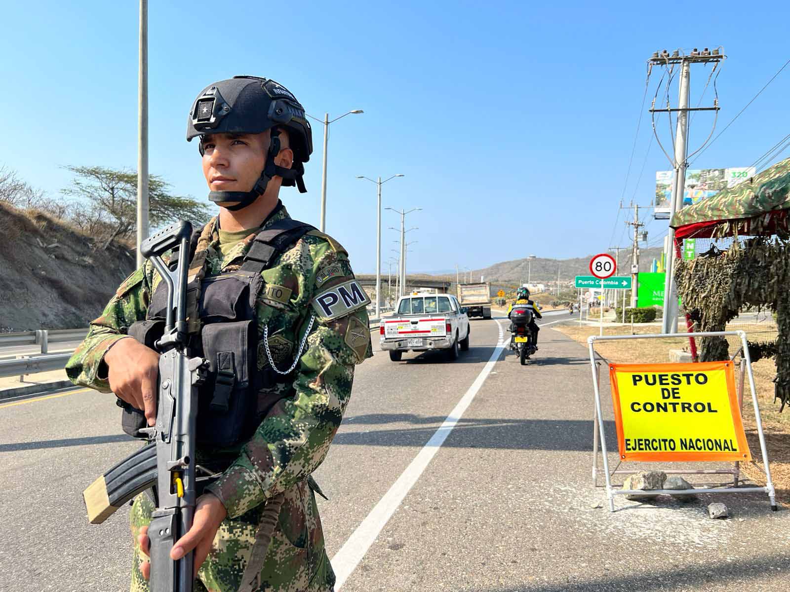 Más de 1.300 soldados del Ejército estarán en las vías del norte del país al finalizar la Semana Santa