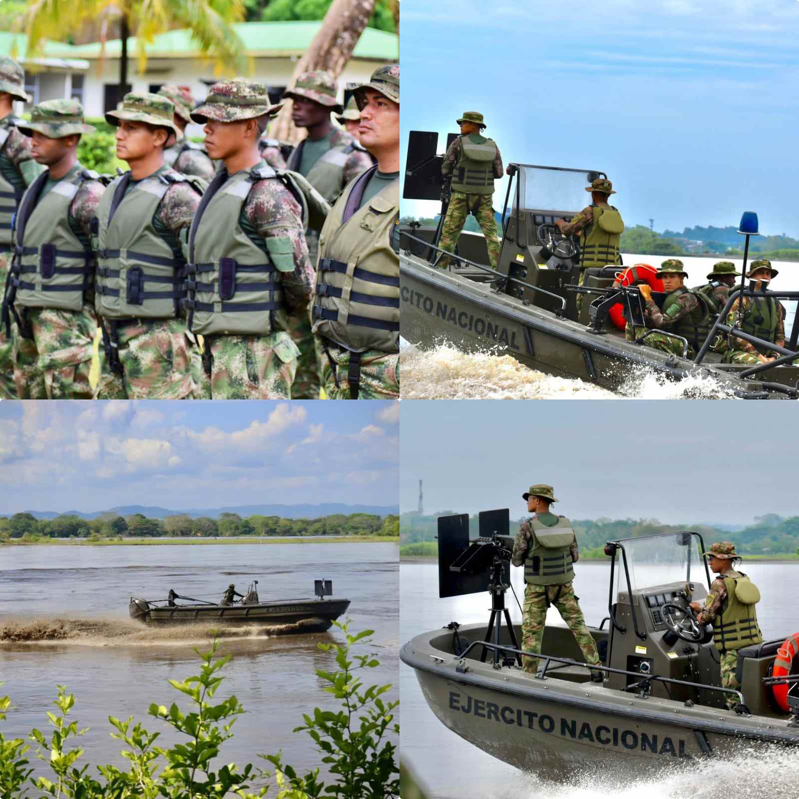 Ejército Nacional realiza entrenamiento para desarrollar operaciones en ríos