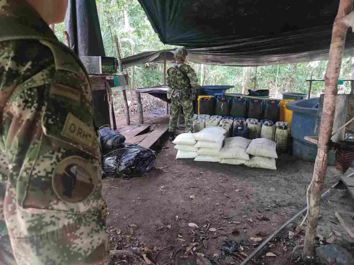 En el Guaviare, Ejército Nacional continúa debilitando la cadena del narcotráfico