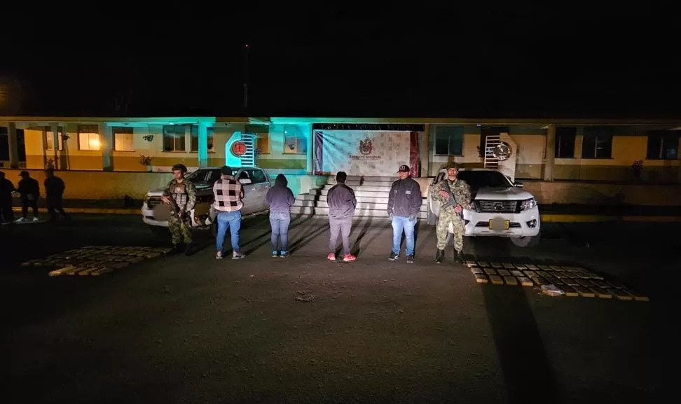 Ejército Nacional incautó 187 kilogramos de clorhidrato de cocaína en el Cauca