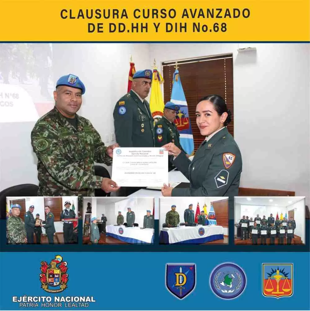 Culmina Curso Avanzado de Derechos Humanos y Derecho Internacional Humanitario n.º 68