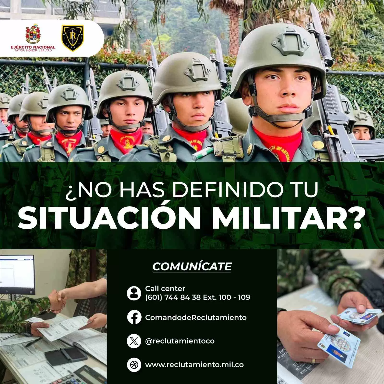 ¿No ha definido su situación militar?